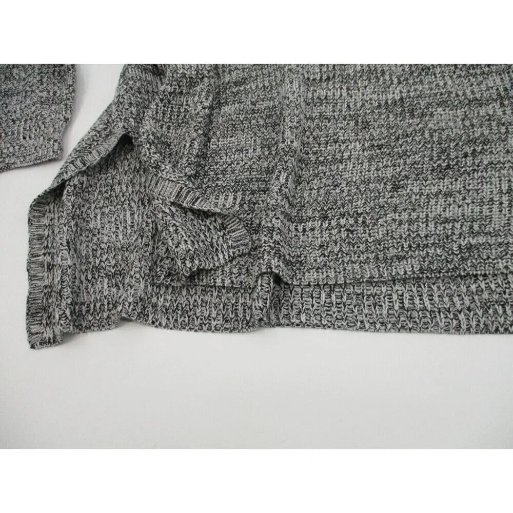 Torrid Womens Sweater 4X Grey Cold Shoulder Long Sleeves Casual Knit Preppy New